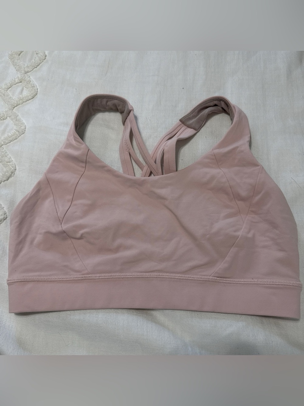 lululemon athletica Blush Pink Strappy Sports Bra